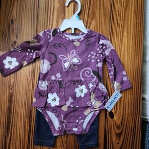 NWT purple floral outfit